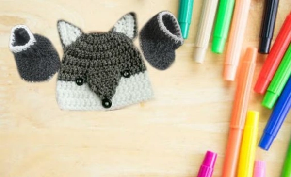 Combo Of Stylish Black & White Woolen Cap N Shoes - Free Size, Black & White, Wool, Multipack of1